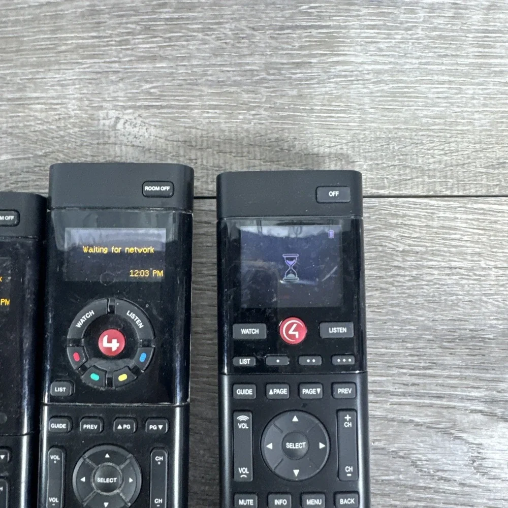 Control 4 System Remote Control Black C4-SR250B-Z-B Lot Of 5 Turn On